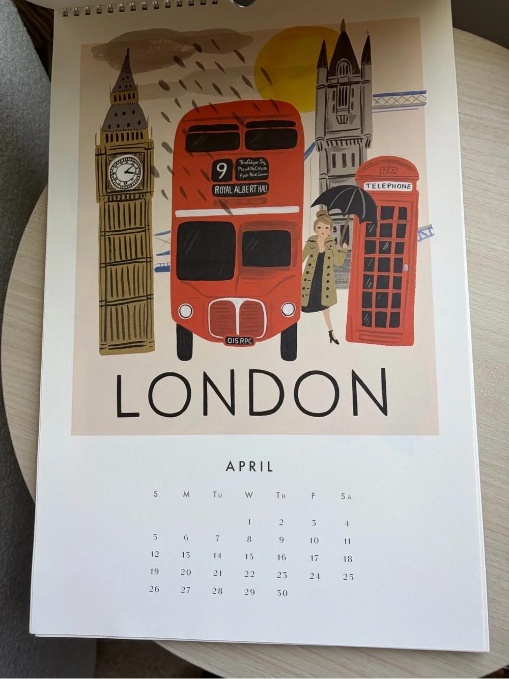 Rifle Paper Co. 2015 Travel The World Wall Calendar